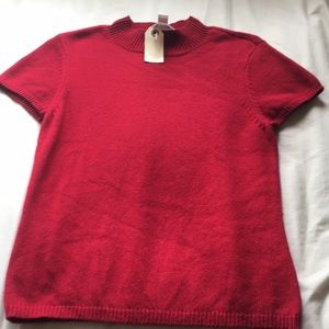Adorable Red Knit Top